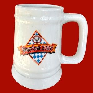 Vintage Jäegermeister Jagerfest 2000 Oktoberfest Beer Mug Stein Stag Buck Hunter